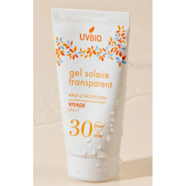 UVBIO Gel solaire transparent SPF 30 - 30ml