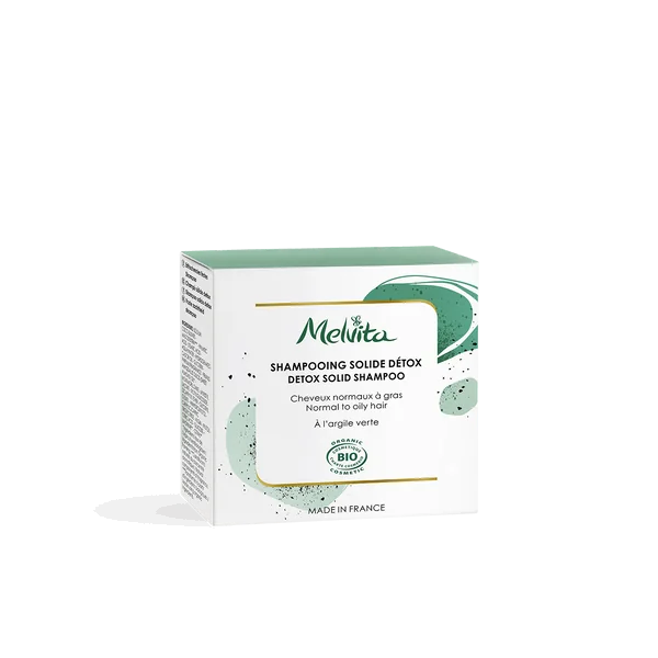 Melvita shampooing solide argile verte