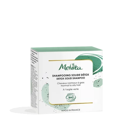 Melvita shampooing solide argile verte