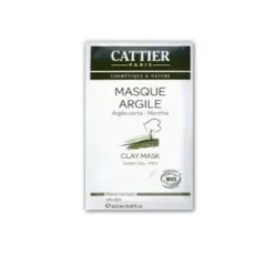 Cattier Masque Argile - argile verte - menthe...