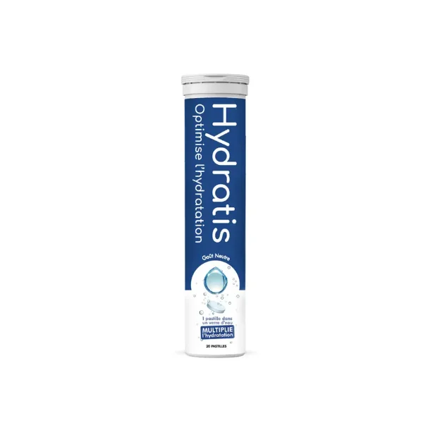 Hydratis Solution d'Hydratation Aux Sels Minéraux 20 Comprimés Effervescents - NEUTRE