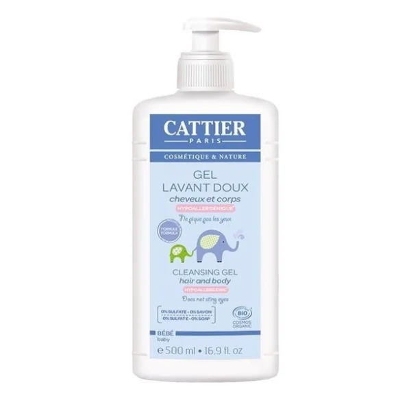 CATTIER GEL LAVANT DOUX BÉBÉ 500ml