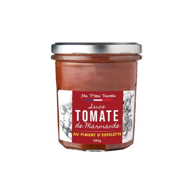 Mes P'tites Recettes Sauce tomate de marmande au piment d'espelette 300g