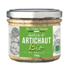 Mes P'tites Recettes Artichaut bio au basilic 100g