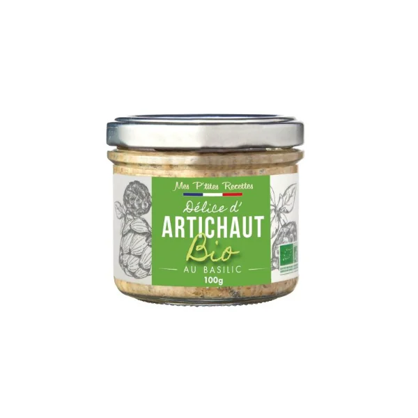 Mes P'tites Recettes Artichaut bio au basilic 100g