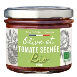 Mes P'tites Recettes Olives et tomates séchées bio 100g