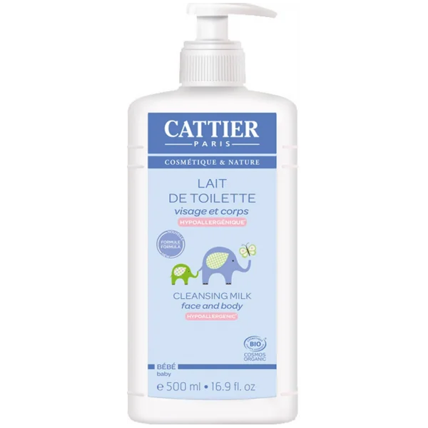 Cattier Bébé Lait de Toilette Bio 500 ml