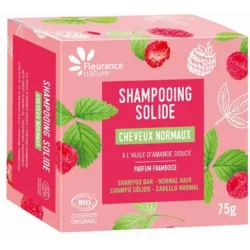 Fleurance Nature Shampooing solide Cheveux normaux Amande douce framboise