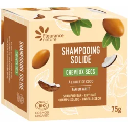 Fleurance Nature Shampooing solide Cheveux secs Amande douce karité