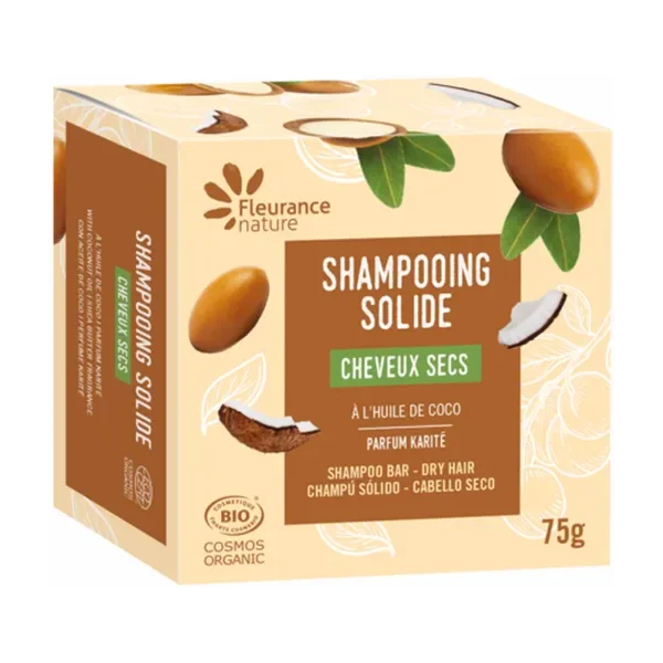 Fleurance Nature Shampooing solide Cheveux secs Amande douce karité