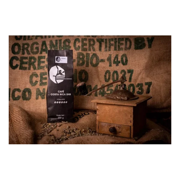 Les Torréfacteurs Normands Café Grain COSTA RICA BIO et EQUITABLE 250g