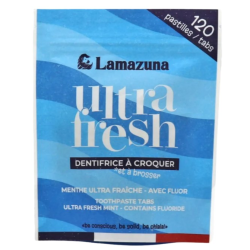 Lamazuna Dentifrice à Croquer "ultra fresh", 120 pastilles