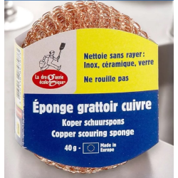 La Droguerie Ecologique Eponge grattoir en cuivre 40gr