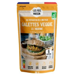 Les Fées Maisons Préparation Bio pour galettes veggie à l’indienne