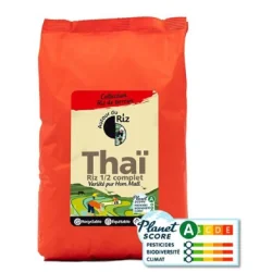 Autour du Riz Riz Bio thaï demi-complet équitable 500g