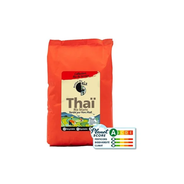 Autour du Riz Riz Bio thaï blanc équitable 2 kg