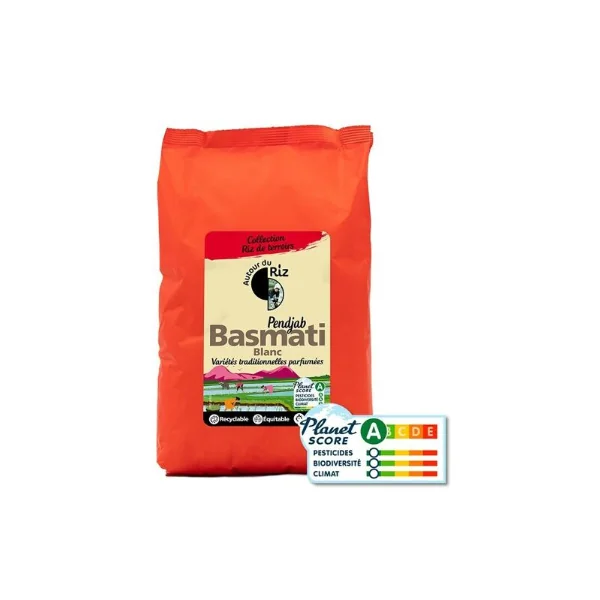 Autour du Riz Riz Bio Basmati blanc équitable 2 kg