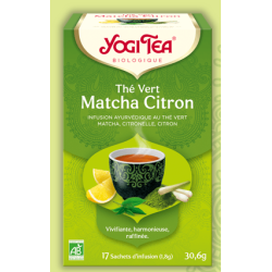 Yogi Tea Thé Vert Matcha Citron - 17 sachets