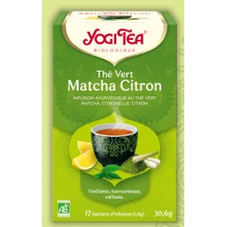 YOGI TEA Thé Vert Matcha Citron 17 sachets