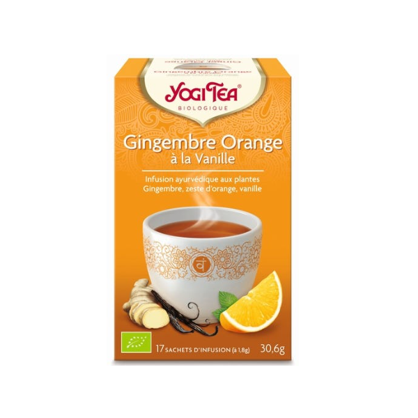 Yogi Tea Gingembre Orange Vanille - 17 sachets