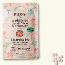 PAOS Recharge dentifrise fraise enfant