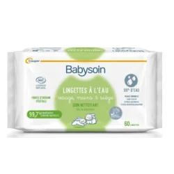 BABYSOIN lingettes à base d'eau - PACK de 4x60 lingettes