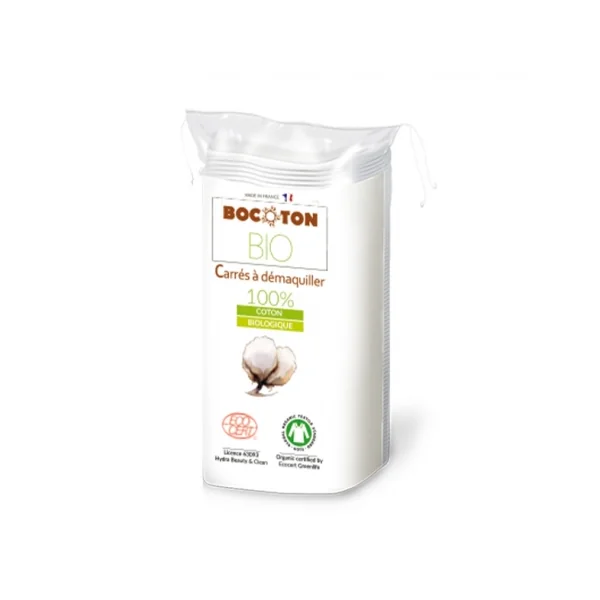 Bocoton Carrés à Démaquiller Bio 40x