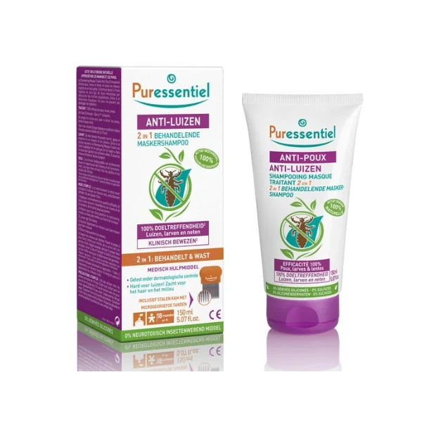 Puressentiel Anti-poux Shampoing Traitant 2en1 150ml+peigne