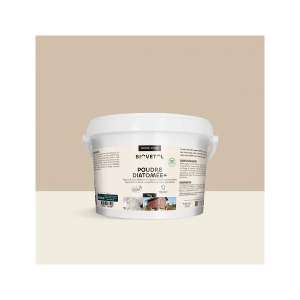 BioVetol poudre de diatomée+ enrichie aux huiles essentielles 1 kg