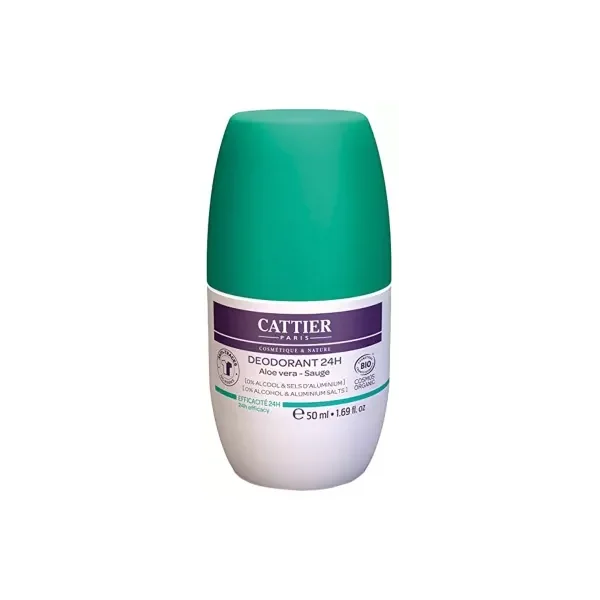 Cattier Déodorant 24H Aloé Véra Bio 50 ml