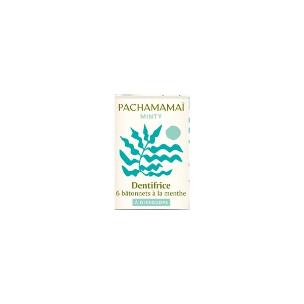 Pachamamaï Minty recharge dentifrice 6x2,5g bâtonnets