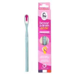 Lamazuna Brosse à dents extra souple rechargeable VERT D'EAU