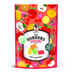 Tasty BONBONS BIO ET VEGAN EN FORME D'OURSONS 80g