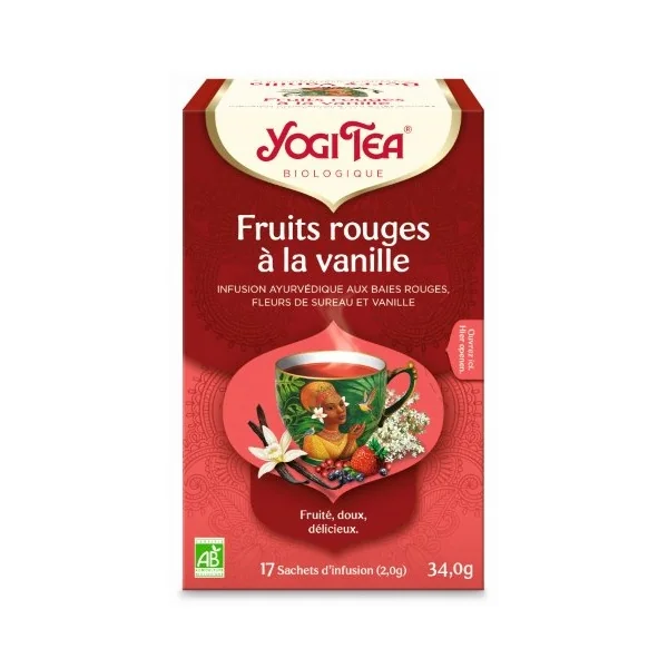 Yogi Tea Fruits Rouges à la Vanille Bio - 17 sachets