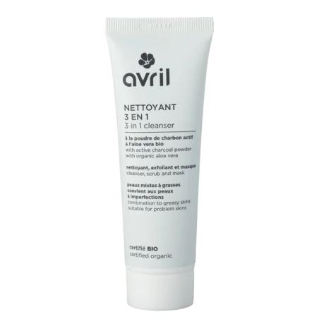 Avril Nettoyant 3 en 1 Charbon 50ML