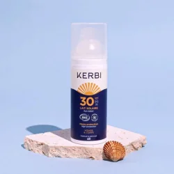 Kerbi Lait solaire Bio SPF30 Parfumée Adultes & Enfants dès 6 ans - 50 GR