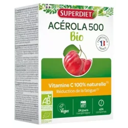 Superdiet Acérola 500 Bio - 24 Comprimés