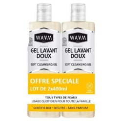 WAAM Duo Gel Lavant Doux BIO 2x400ml