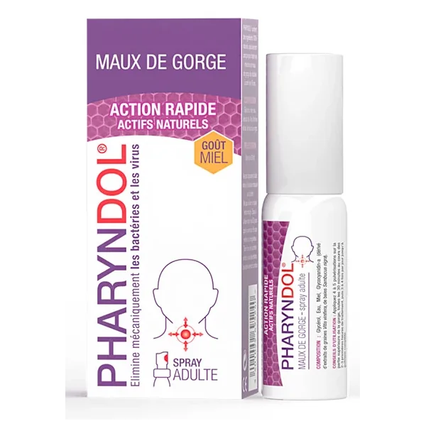 Pharyndol Spray buccal maux de gorge adulte