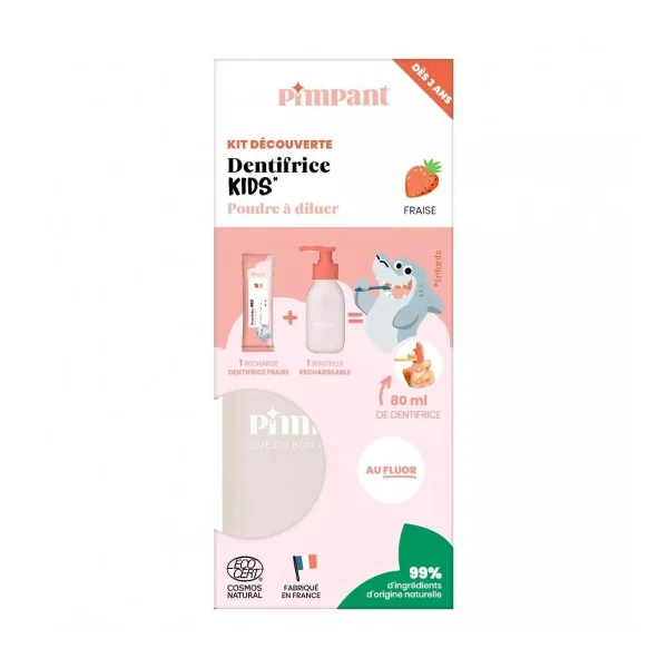 Pimpant coffret dentifrice kit fraise 80ML