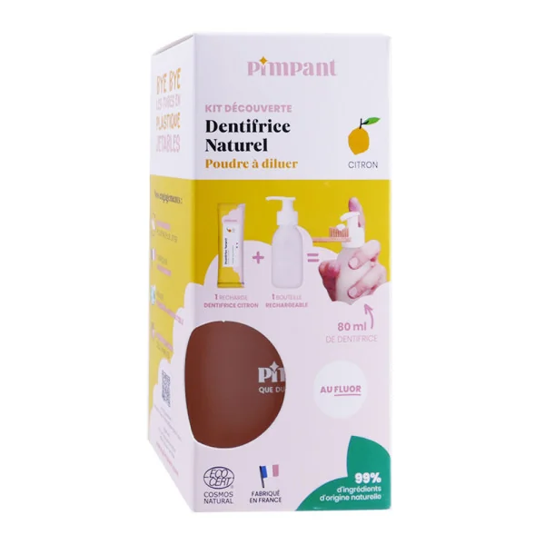 Pimpant coffret dentifrice kit citron 80ML