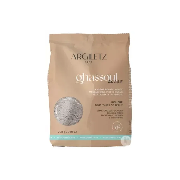 Argiletz Masque, Cheveux & Bain Argile Ghassoul - 200 GR