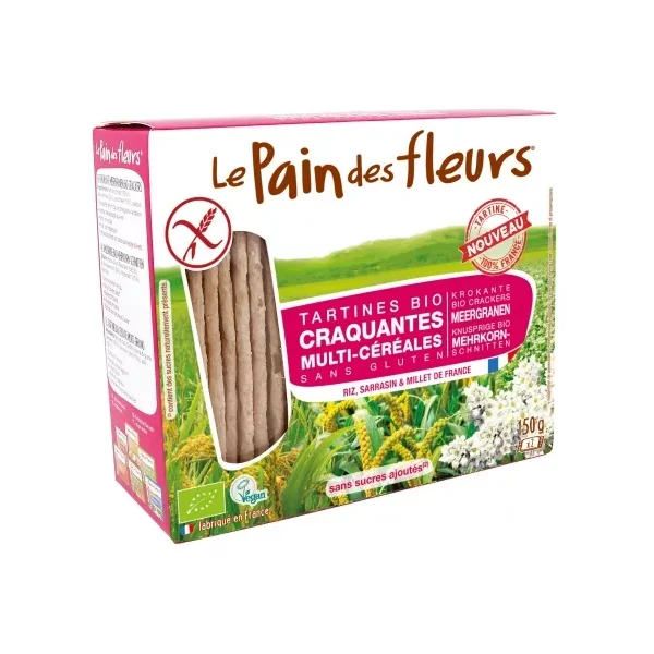 Le Pain des Fleurs Tartines Craquantes Multi-Céréales - 150 GR