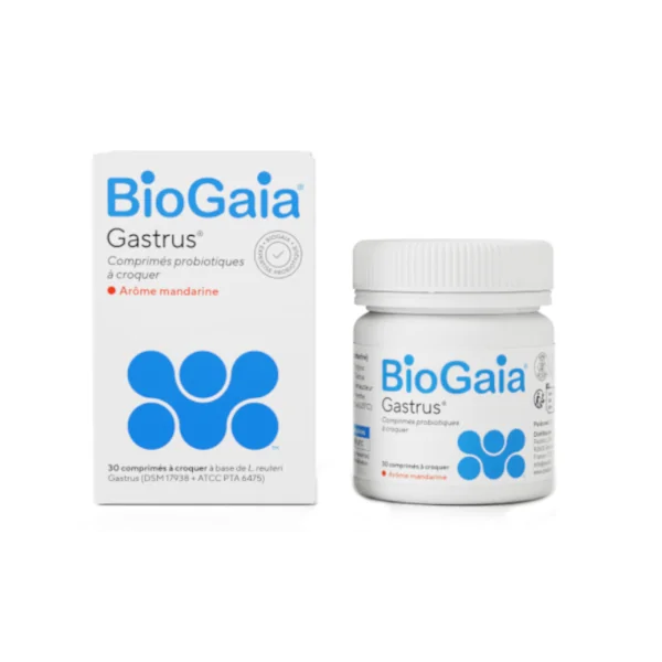 BioGaia Gastrus Arôme Mandarine 30 Comprimés