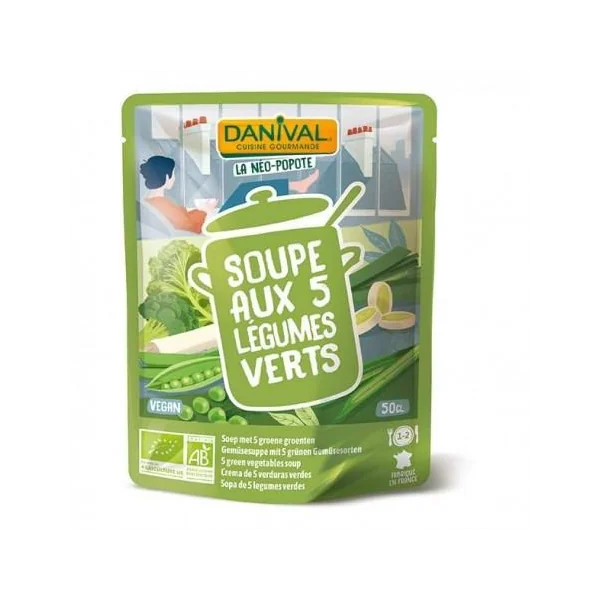 Danival Soupe aux 5 Légumes Verts - 500 ML