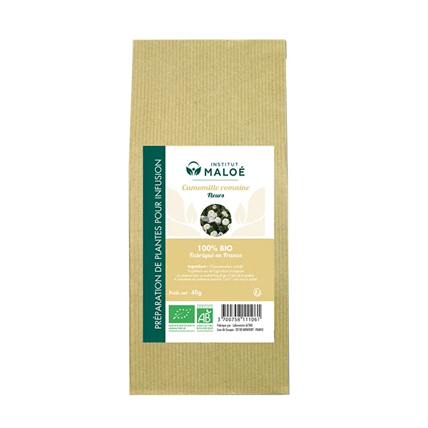 Institut Maloé Plantes Sèches Camomille Romaine Bio - 40 GR