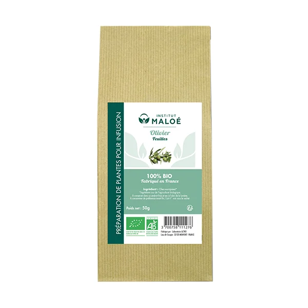 Institut Maloé Plantes Sèches de Feuilles d' Olivier Bio - 50 GR