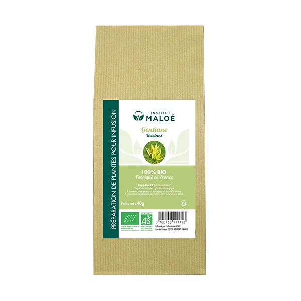 Institut Maloé Plantes Sèches Gentiane Bio - 40 GR