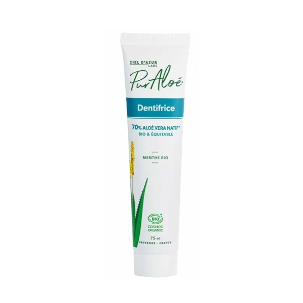 Pur Aloé Dentifrice à l'Aloe Vera 70% Bio - 75 ML