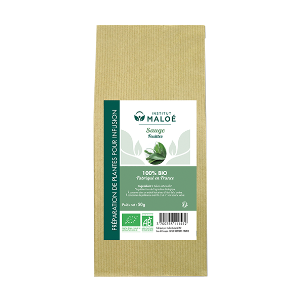 Institut Maloé Plantes Sèches Sauge Bio - 50 GR